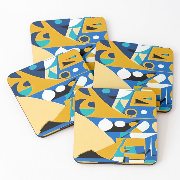 Item preview, Abstract Animals with Bright Blue Sky designed and sold by deniselynnimage.