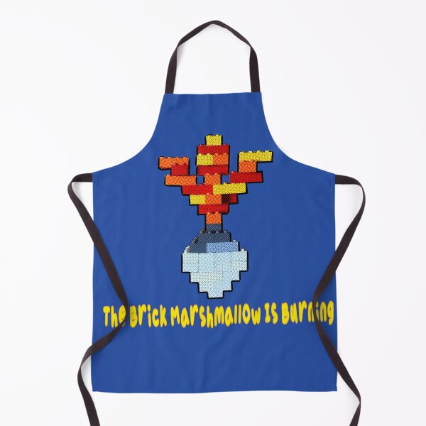 Item preview, BrickMallow with The Brick Marshmallow Is Burning Text  - Bricks designed and sold by jolabrese.
