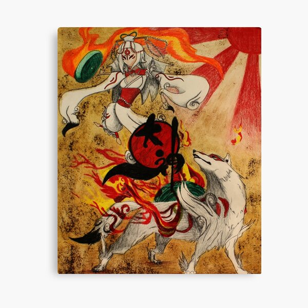 Okami Amaterasu Sun Goddess Matte Print 