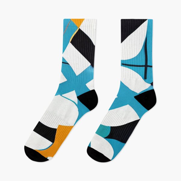 Item preview, Criss Cross Stripes of Aqua and Tangerine Orange designed and sold by deniselynnimage.