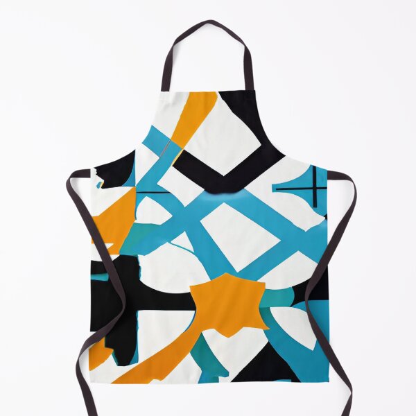 Artikelvorschau, Kreuz und quer verlaufende Streifen in Aqua und Tangerine Orange entworfen und verkauft von deniselynnimage.