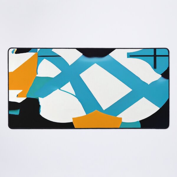Artikelvorschau, Kreuz und quer verlaufende Streifen in Aqua und Tangerine Orange entworfen und verkauft von deniselynnimage.