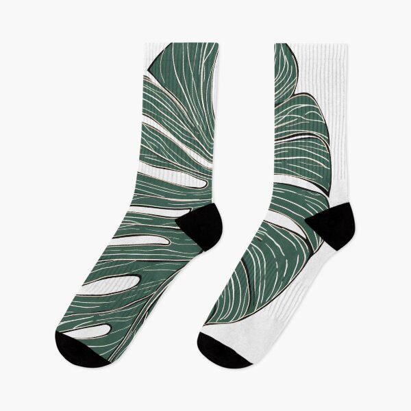 Item preview, Elegant Monstera Leaf Art Line Sketch | RHAPHIDOPHORA TETRASPERMA designed and sold by StickeryPickery.