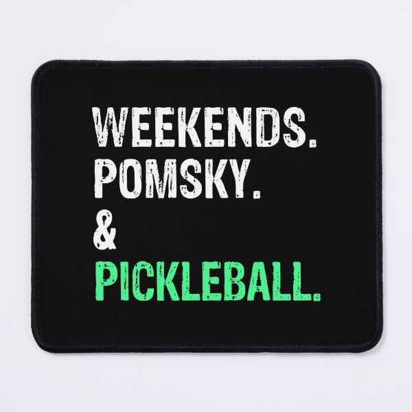 Item preview, Weekends Pomsky and Pickleball Funny Dog Gift  designed and sold by Guarddogdrive.