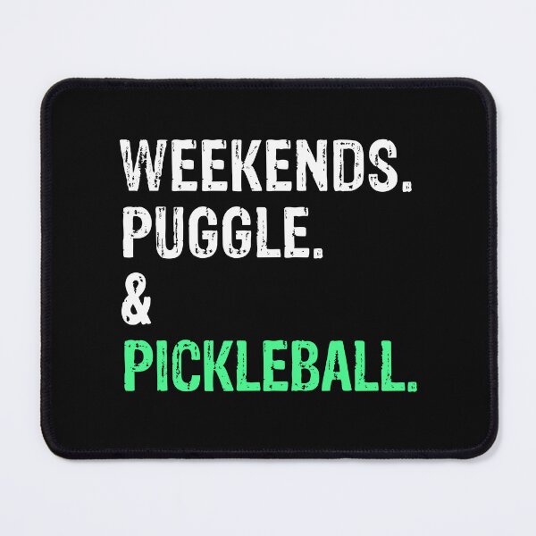 Item preview, Weekends Puggle and Pickleball Funny Dog Gift designed and sold by Guarddogdrive.