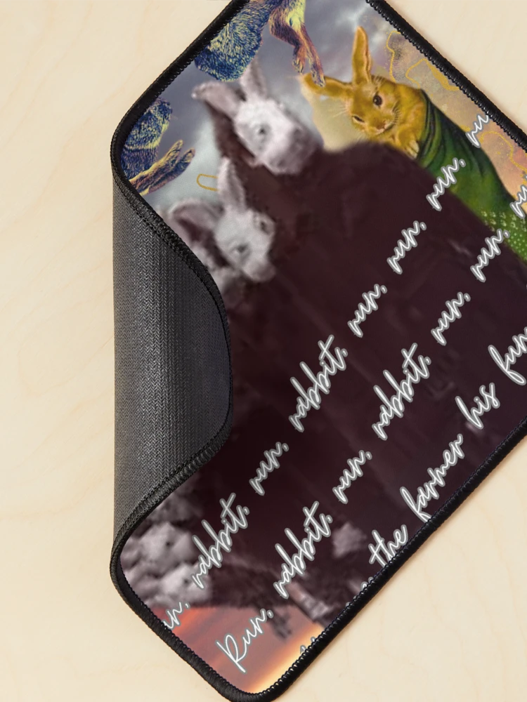 Thumbnail 2 of 5, Mouse Pad, Run Rabbit Run, Rabbit, Run, Run, Run Run designed and sold by donnaleewhit.