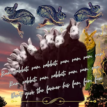 Artwork thumbnail, Run Rabbit Run, Rabbit, Run, Run, Run Run by donnaleewhit