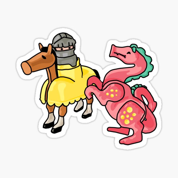 Item preview, Dragon And Knight Upon His Noble Steed designed and sold by Unhinged Heather.