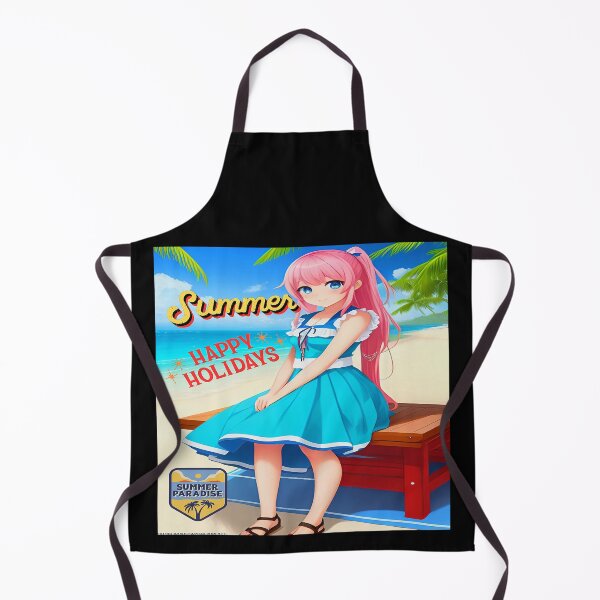 Item preview, Summer Happy Holiday Paradise Manga Anime Girl On The Beach! designed and sold by Giulivo Store Graphic.