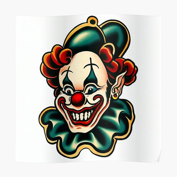 370 Clown Tattoo Illustrations RoyaltyFree Vector Graphics  Clip Art   iStock