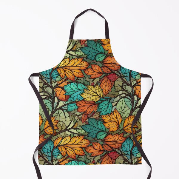 Item preview, Stained Glass Fall leaves designed and sold by StylizedPattern.