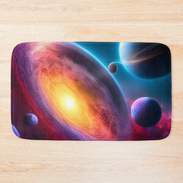 Item preview, Colourful space scene with multiple planets May 4th 2022 designed and sold by Arc1.