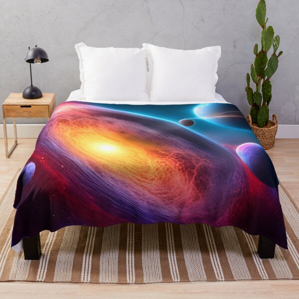 Item preview, Colourful space scene with multiple planets May 4th 2022 designed and sold by Arc1.