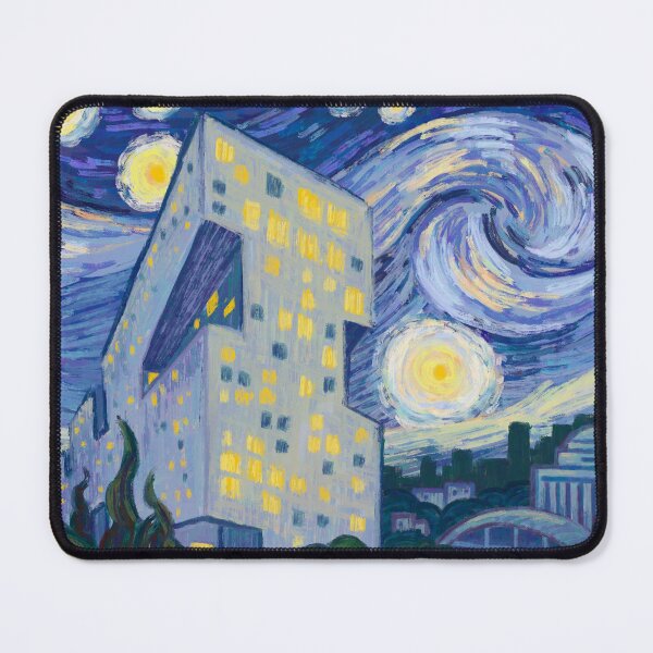 Item preview, Art of MIT's Simmons Hall - Starry Night designed and sold by WrenInFlight.