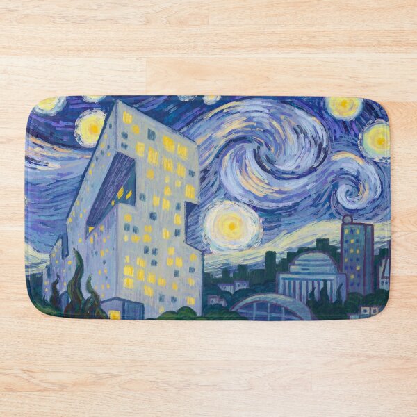 Item preview, Art of MIT's Simmons Hall - Starry Night designed and sold by WrenInFlight.