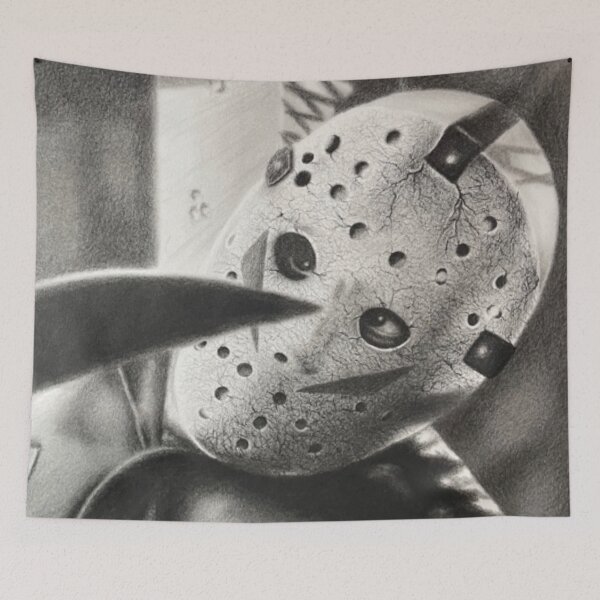 Item preview, Realistic Hand Drawn Jason Voorhees  designed and sold by charliesprints.