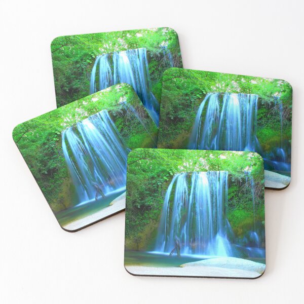 Item preview, Long-exposure photo of Cascata "de lu Vagnatò" in Sarnano designed and sold by Kristina Drozd.