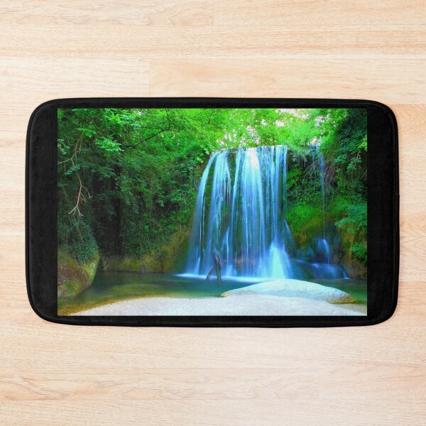 Item preview, Long-exposure photo of Cascata "de lu Vagnatò" in Sarnano designed and sold by Kristina Drozd.