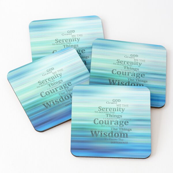 Item preview, The Serenity Prayer in Blue Art designed and sold by Sharon Cummings Art.
