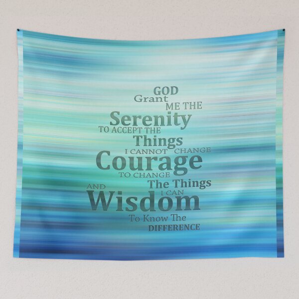 Item preview, The Serenity Prayer in Blue Art designed and sold by Sharon Cummings Art.