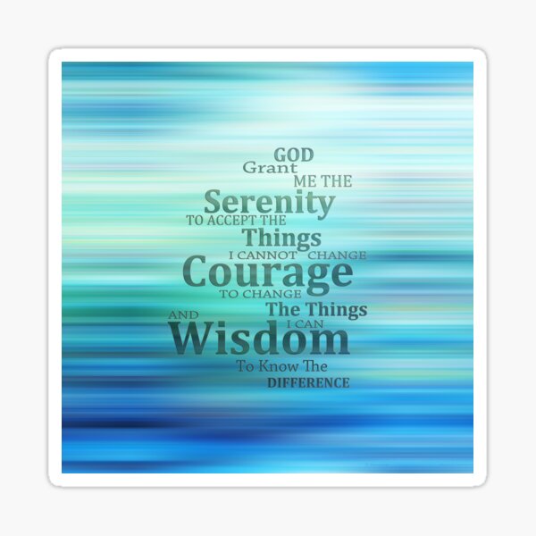 Serenity Prayer Stickers for Sale - Pixels Merch