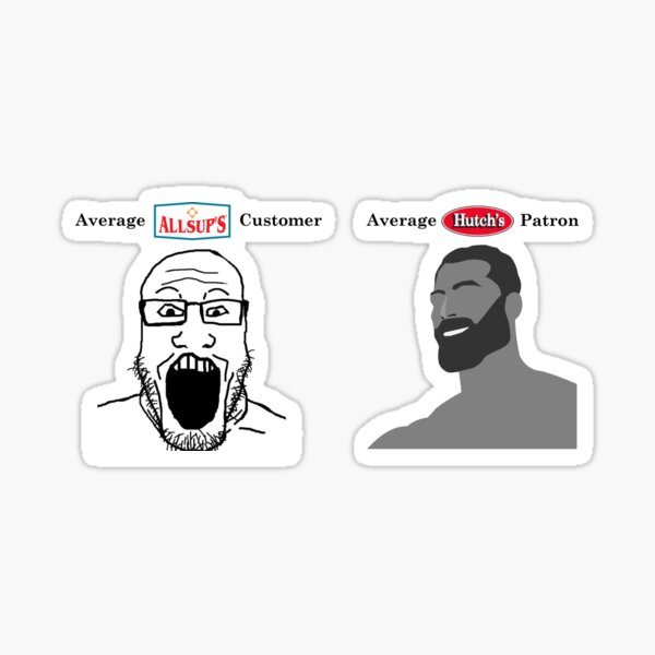 Giga Chad Meme Decal Sticker Chad Thundercock Meme Sticker Meme Gifts 