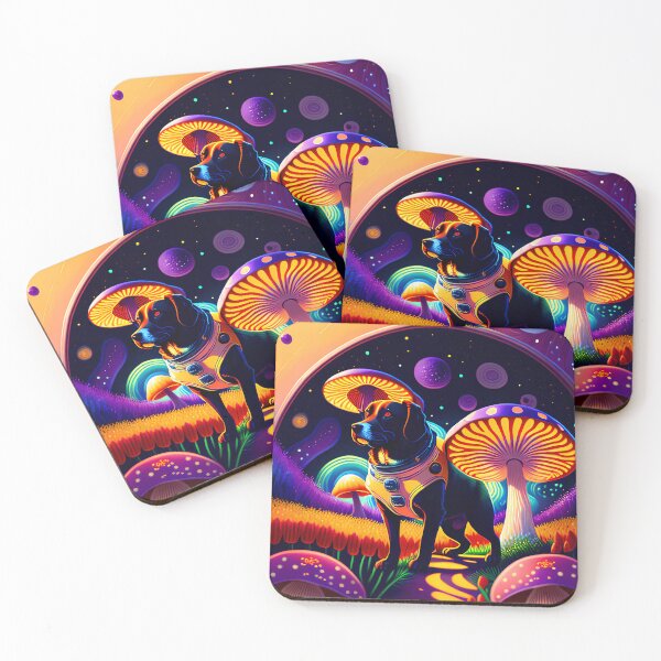 Item preview, Dog Astronaut Lost in a Mushroom Planet designed and sold by AIStudio137.