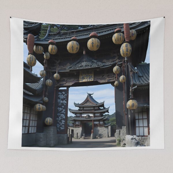 Item preview, Japanese Castle Gate by AI 4 yon designed and sold by RADRussell.
