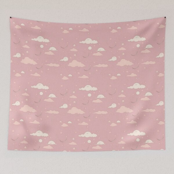 Item preview, Enchanting Baby Pink Sky - Repeating pattern designed and sold by FGregori.