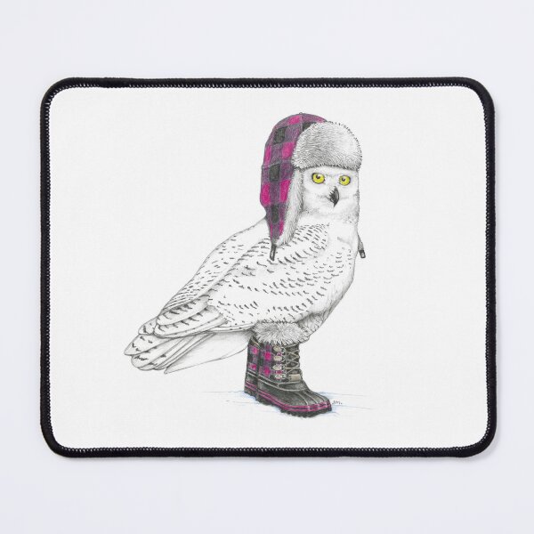 Item preview, Snow Owl in Lumber Jill Boots designed and sold by JimsBirds.