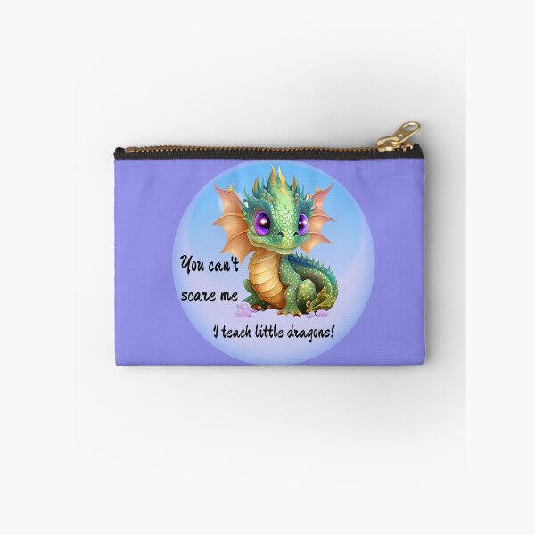 Item preview, You can't scare me I teach little dragon- humorous teacher gift,  fun little dragon   designed and sold by Janetlousart.