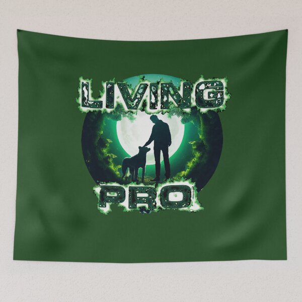 Item preview, Living Pro in Green with my dog t-shirt designed and sold by M3A Art.