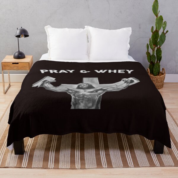 Item preview, Pray And Whey designed and sold by AnabolicMerch.