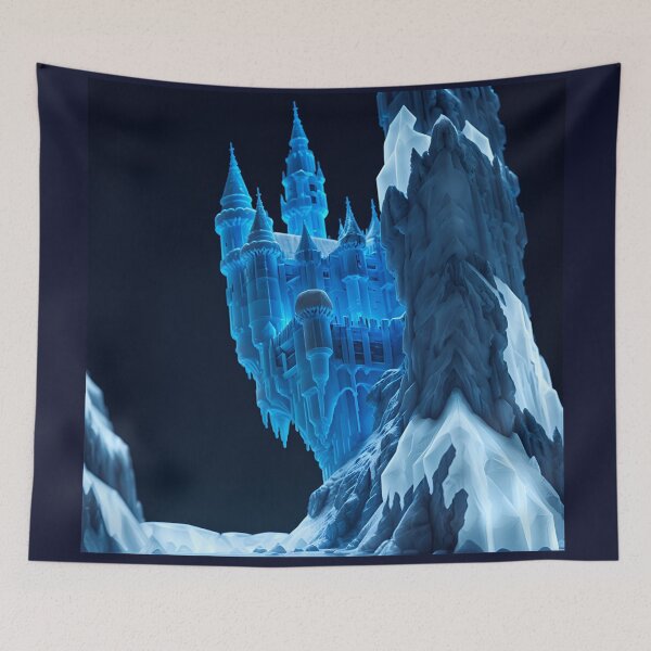 Item preview, Ice Castle on a Mountain Peak designed and sold by RADRussell.
