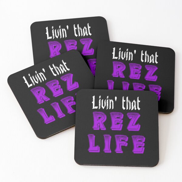 Item preview, Livin' That Rez Life - Purple/ White designed and sold by JMWCD.