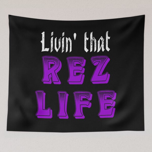Item preview, Livin' That Rez Life - Purple/ White designed and sold by JMWCD.