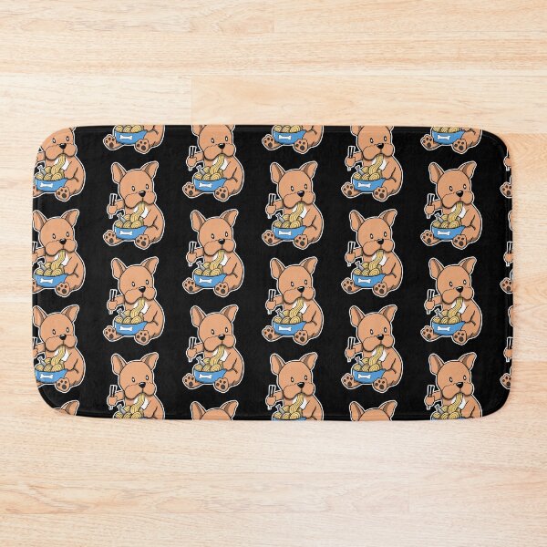 Item preview, French Bulldog eating lamen designed and sold by The Warrior's Tavern.