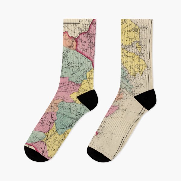 Item preview, Vintage Prince George's & Anne Arundel County MD Map (1873) designed and sold by BravuraMedia.