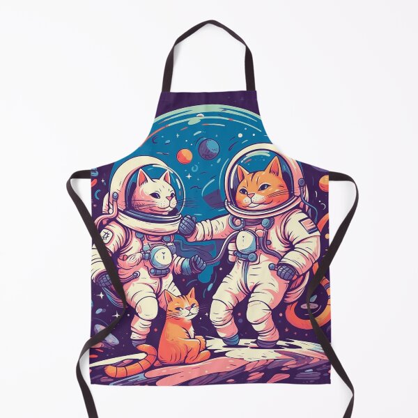 Aperçu de l'œuvre Chats Galactiques : Aventures Spatiales créée et vendue par Casanova Originals.