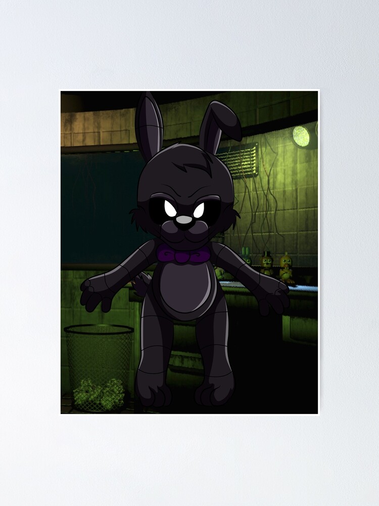 Five nights at Freddy Chibi Shadow Bonnie and Freddy Poster for Sale by  sarahsama