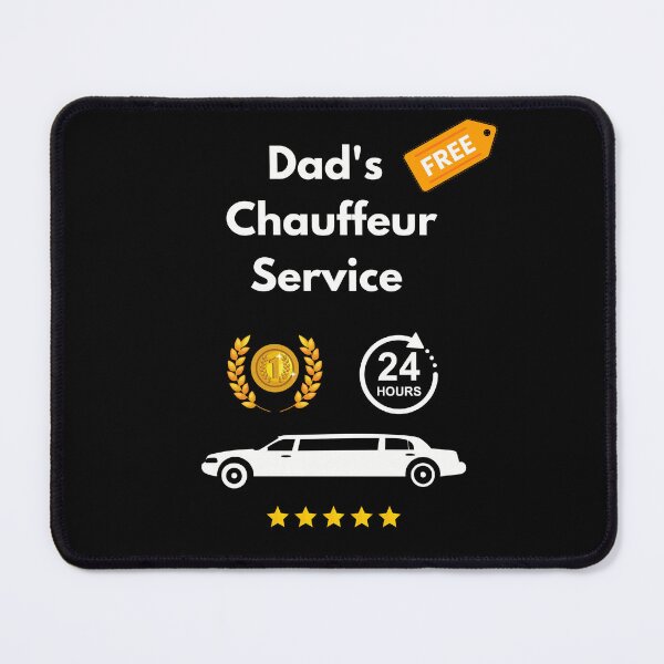 Item preview, Dad Chauffeur Funny Dad taxi limousine dad school pickups designed and sold by Artstastic.