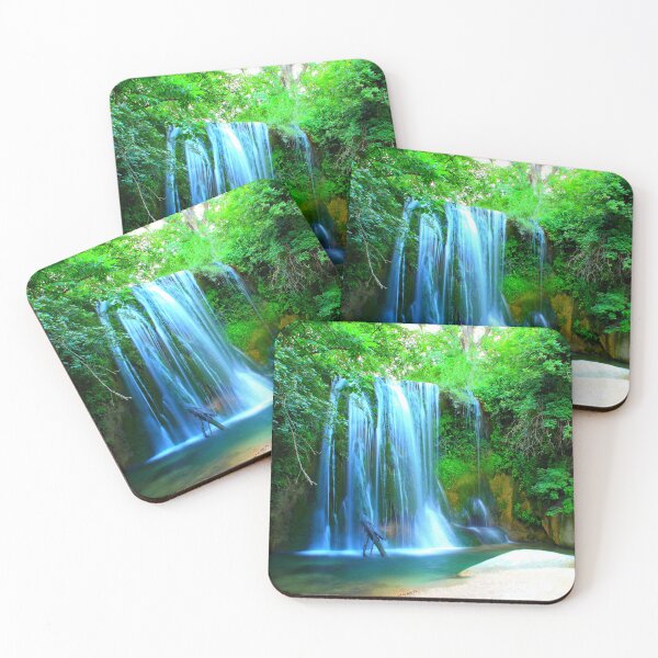 Item preview, Long-exposure shot of Cascata "de lu Vagnatò" in Sarnano designed and sold by Kristina Drozd.
