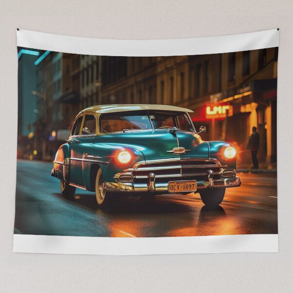 Item preview, Red Lights Of A 1950 Chevrolet Bel Air designed and sold by Diego Re.
