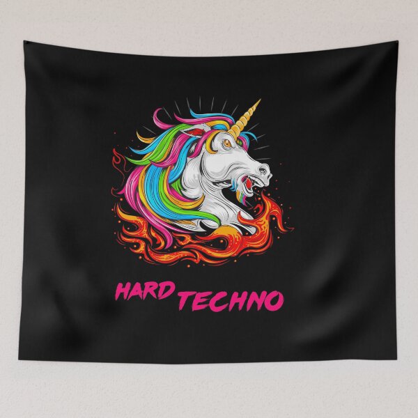 Item preview, Hard Techno unicorn. designed and sold by paulo silveira.
