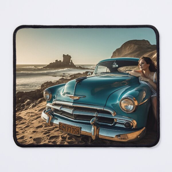 Item preview, A Day At The Beach With My 1950 Chevrolet Bel Air designed and sold by Diego Re.
