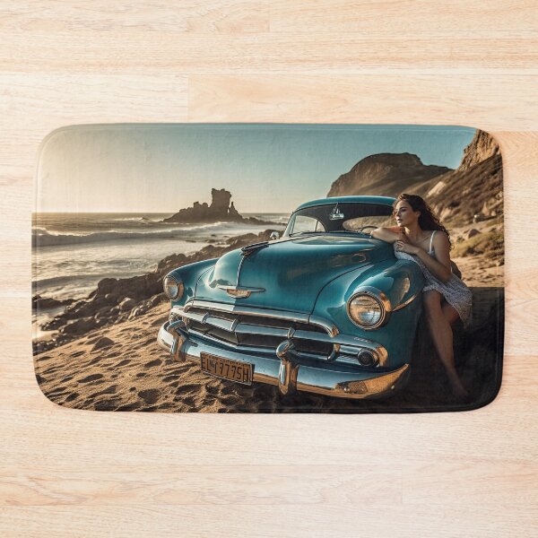 Item preview, A Day At The Beach With My 1950 Chevrolet Bel Air designed and sold by Diego Re.