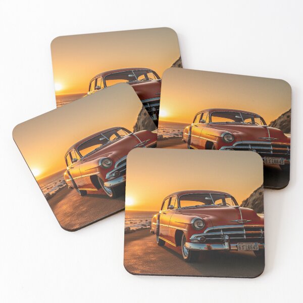Item preview, 1950 Chevrolet Bel Air At The Beach During Golden Hour designed and sold by Diego Re.