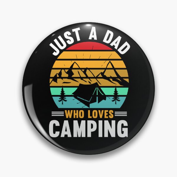 Item preview, Just a Dad Who Loves Camping designed and sold by Jandsgraphics.