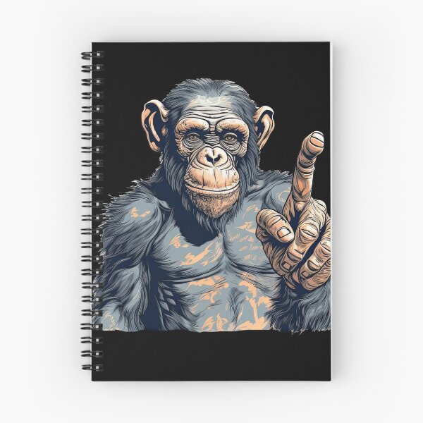 Item preview, Chimpanzee Courage Defiant Primate Goes Fearless designed and sold by DooodleGod.