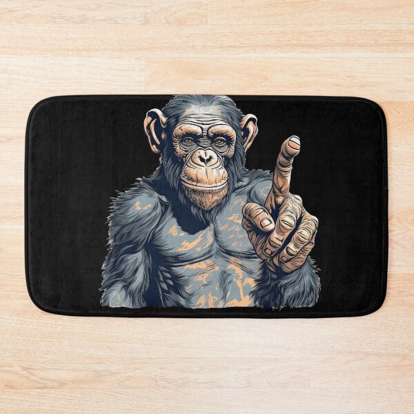 Item preview, Chimpanzee Courage Defiant Primate Goes Fearless designed and sold by DooodleGod.